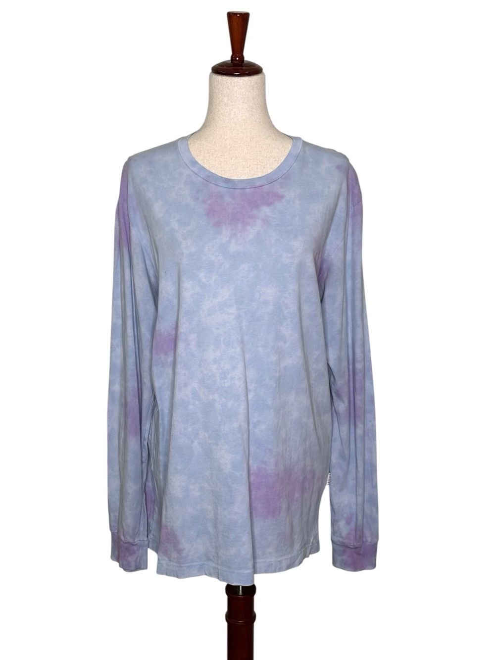 Mavrans Pima Cotton Light Cloud-wash Tie-Dye Long Sleeve Tee Made in Peru.